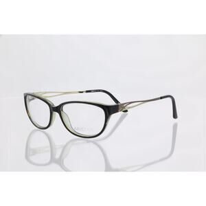 Aristar AR 18420 Black/Green 54-15-135mm Eyeglasses FRAMES ONLY - GOOD CONDITION